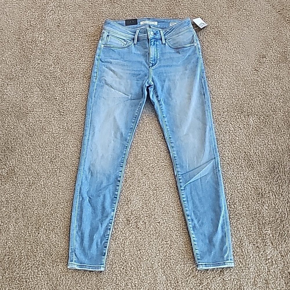 Mavi Adriana Ankle Super Skinny Light Denim Jeans Size 27